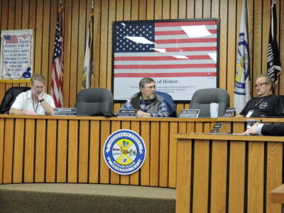 MAKING PLANS – Members of the Weirton Finance Committee met in special session Wednesday evening, discussing steps the city may need to take following Cleveland-Cliffs’ announcement of plans to idle the tinplate operation in Weirton. -- Craig Howell